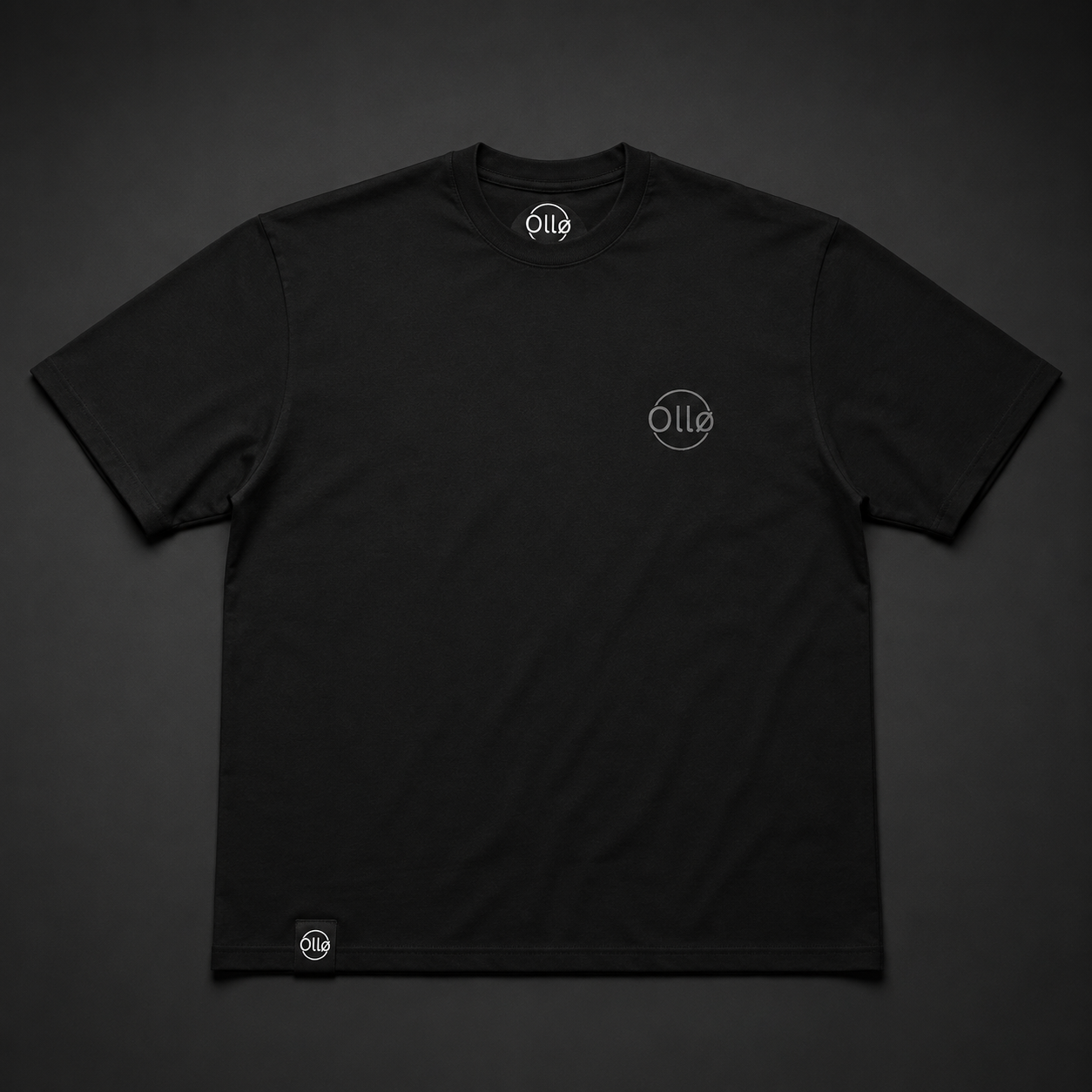 T-shirt Oversize Don't Stop – Coton 160g Noir sur Noir, Motivation CrossFit Ollo sport