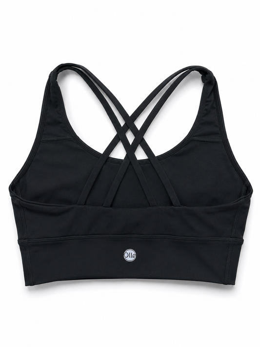 Brassière sport femme noire – vue principale