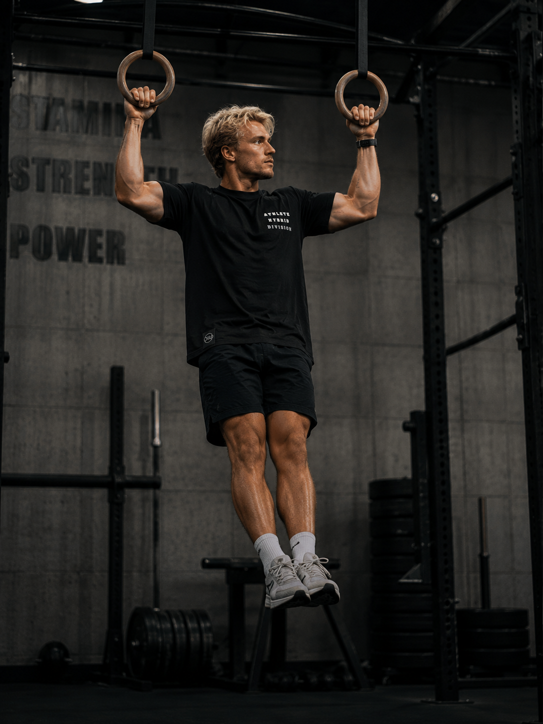 T-shirt Athlete Hybrid Division black Ollo sport