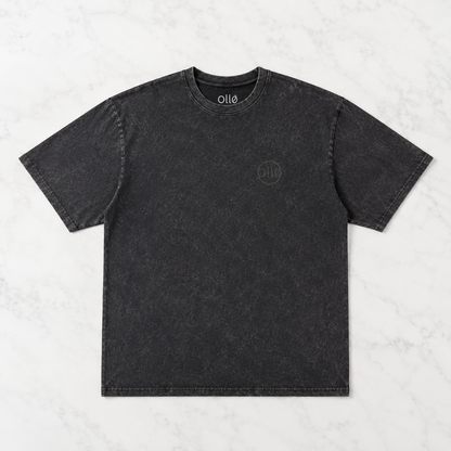 T-shirt black faded just logo Ollo sport