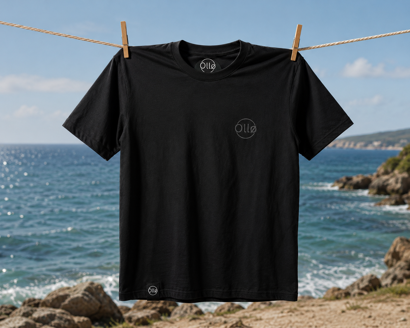 T-shirt Oversize Unique – Empreinte Dos, Coton 160g Noir, CrossFit & Sport Ollo sport