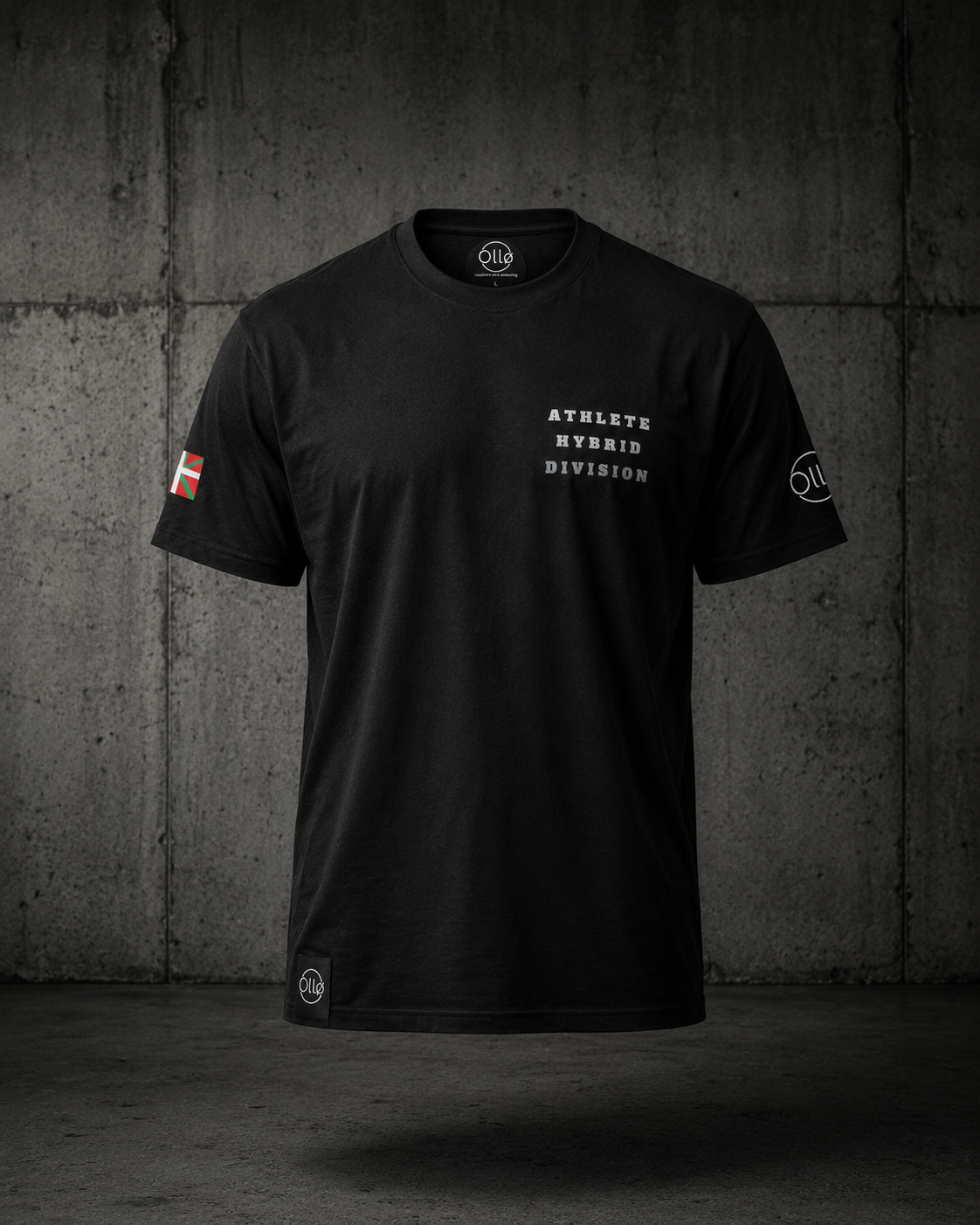 T-shirt Athlete Hybrid Division black Ollo sport