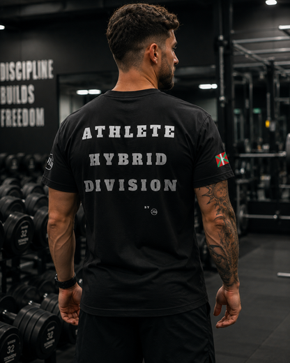 T-shirt Athlete Hybrid Division black Ollo sport