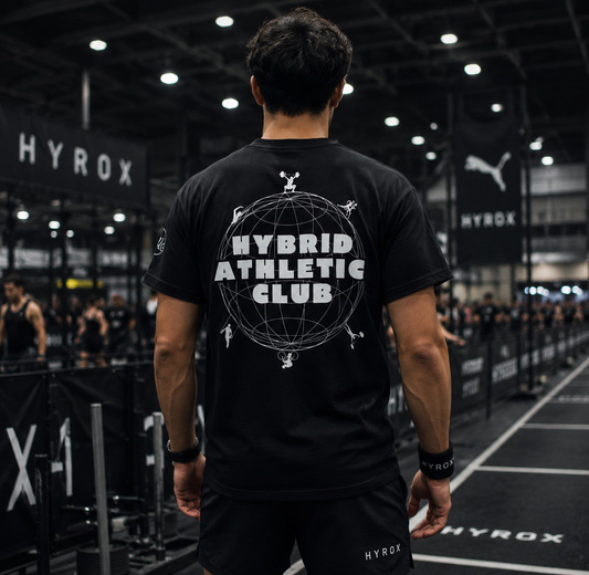 T-shirt Oversize Hybrid Athletic Club – Coton 160g Blanc, Manches Coupées Ollo sport