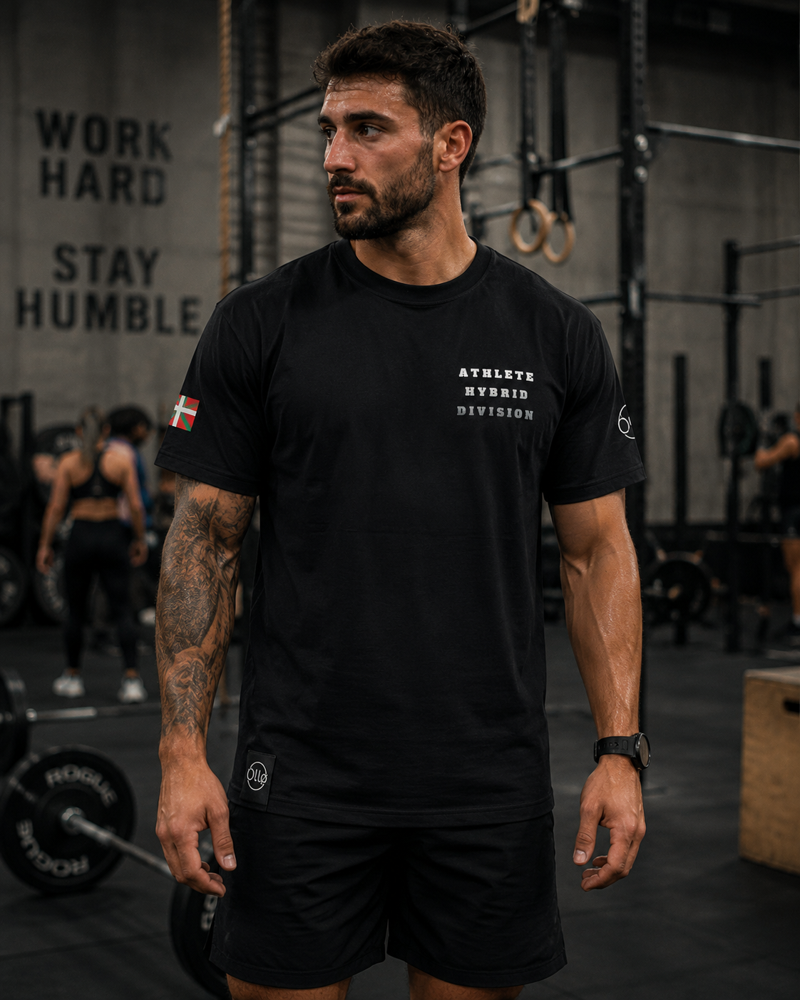 T-shirt Athlete Hybrid Division black Ollo sport