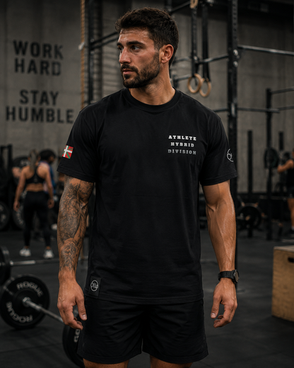 T-shirt Athlete Hybrid Division black Ollo sport