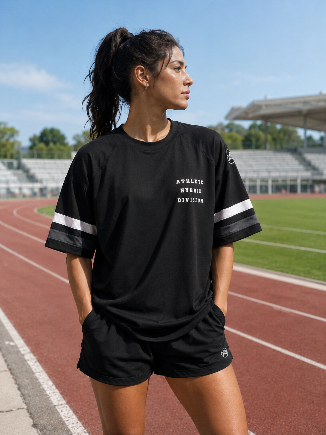 Sweat-shirt « Athlete Hybrid Division » manches courtes Ollo sport