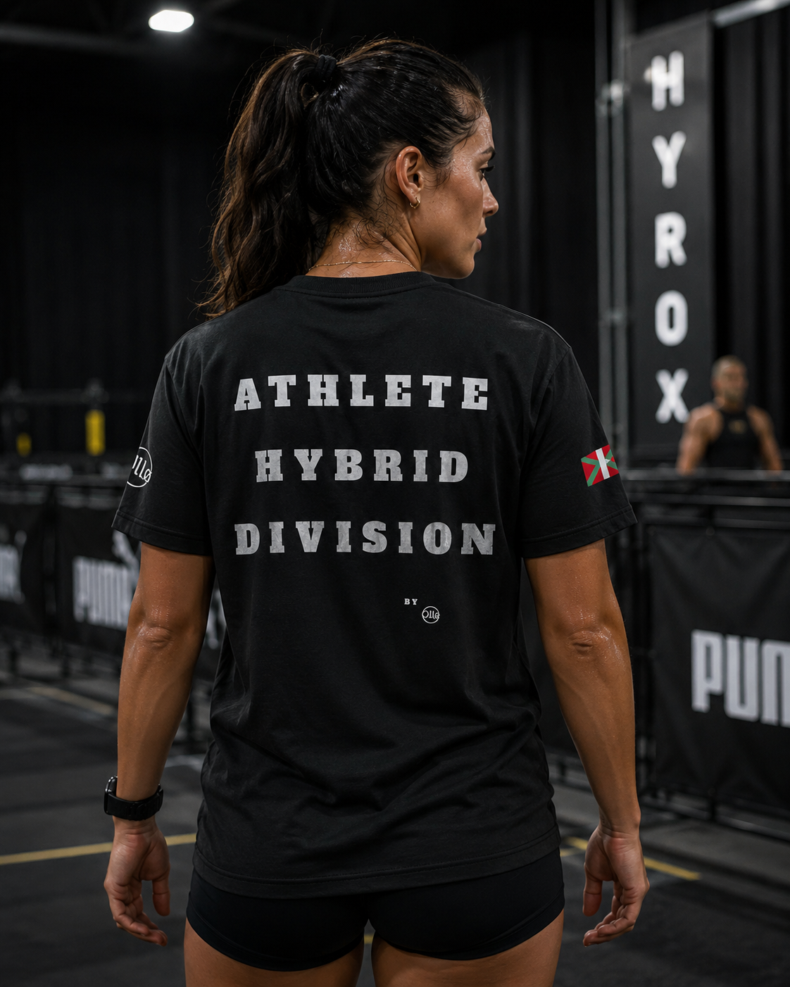 T-shirt Athlete Hybrid Division black Ollo sport