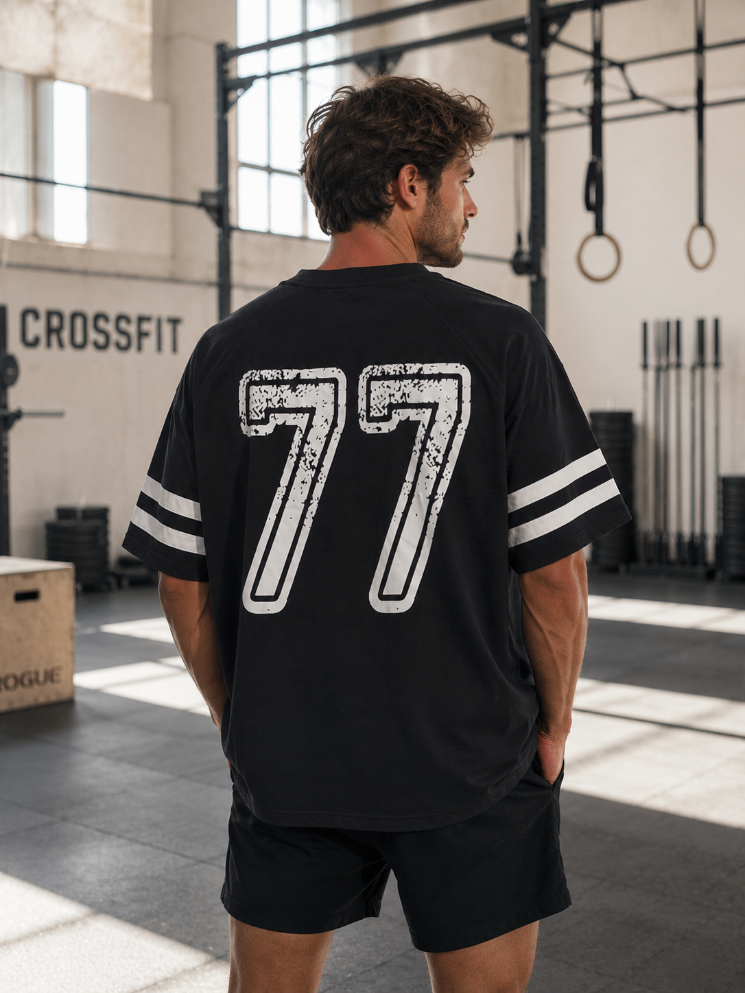 Sweat-shirt Vintage 77 manches courtes Ollo sport