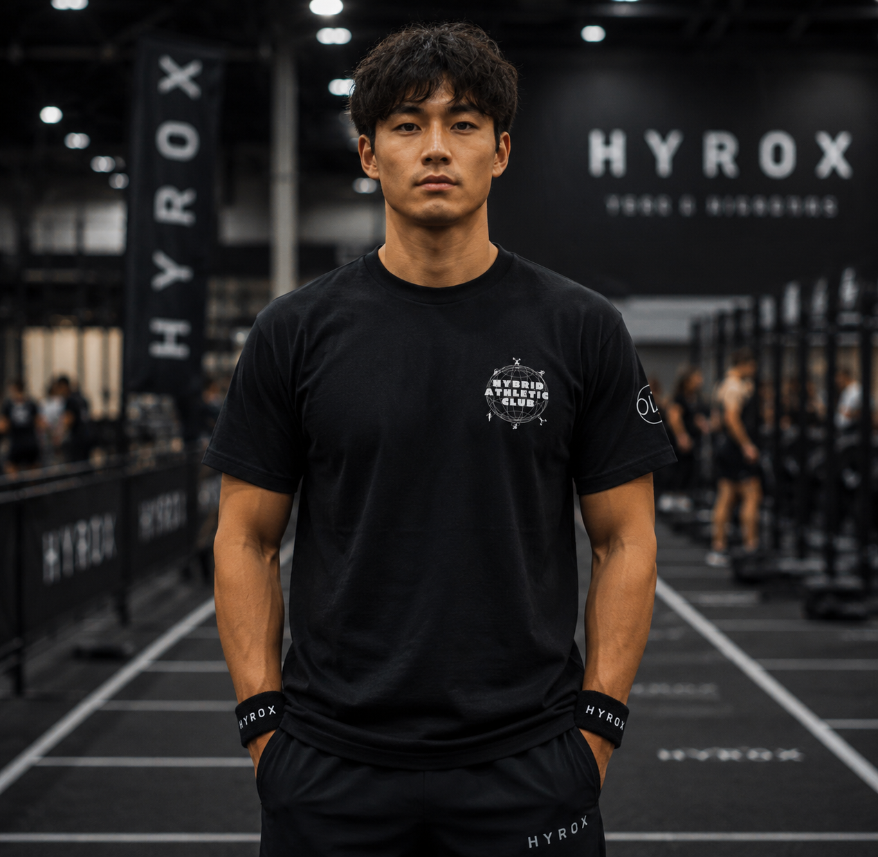 T-shirt Oversize Hybrid Athletic Club – Coton 160g Blanc, Manches Coupées Ollo sport