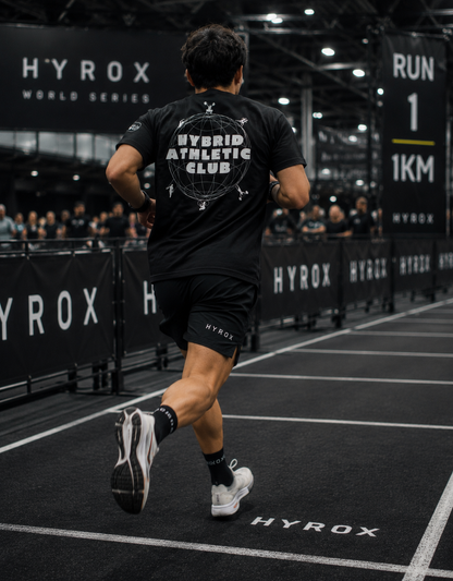 T-shirt Oversize Hybrid Athletic Club – Coton 160g Blanc, Manches Coupées Ollo sport