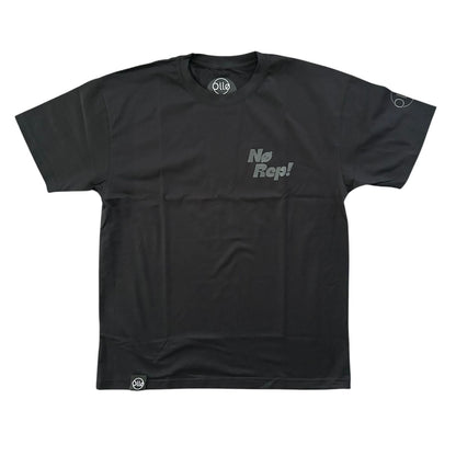 T-shirt CrossFit No Rep – Coton 160g Noir sur Noir, Hyrox & Athlète Ollo sport